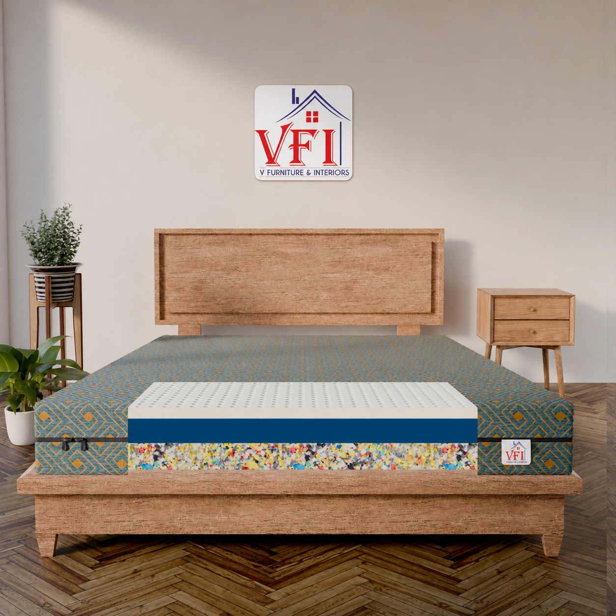 VFI 4" Rebonded + 6" Latex Mattress - Image 3