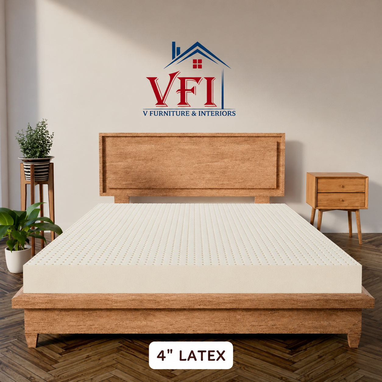 VFI 4" Rebonded + 4" Latex Mattress