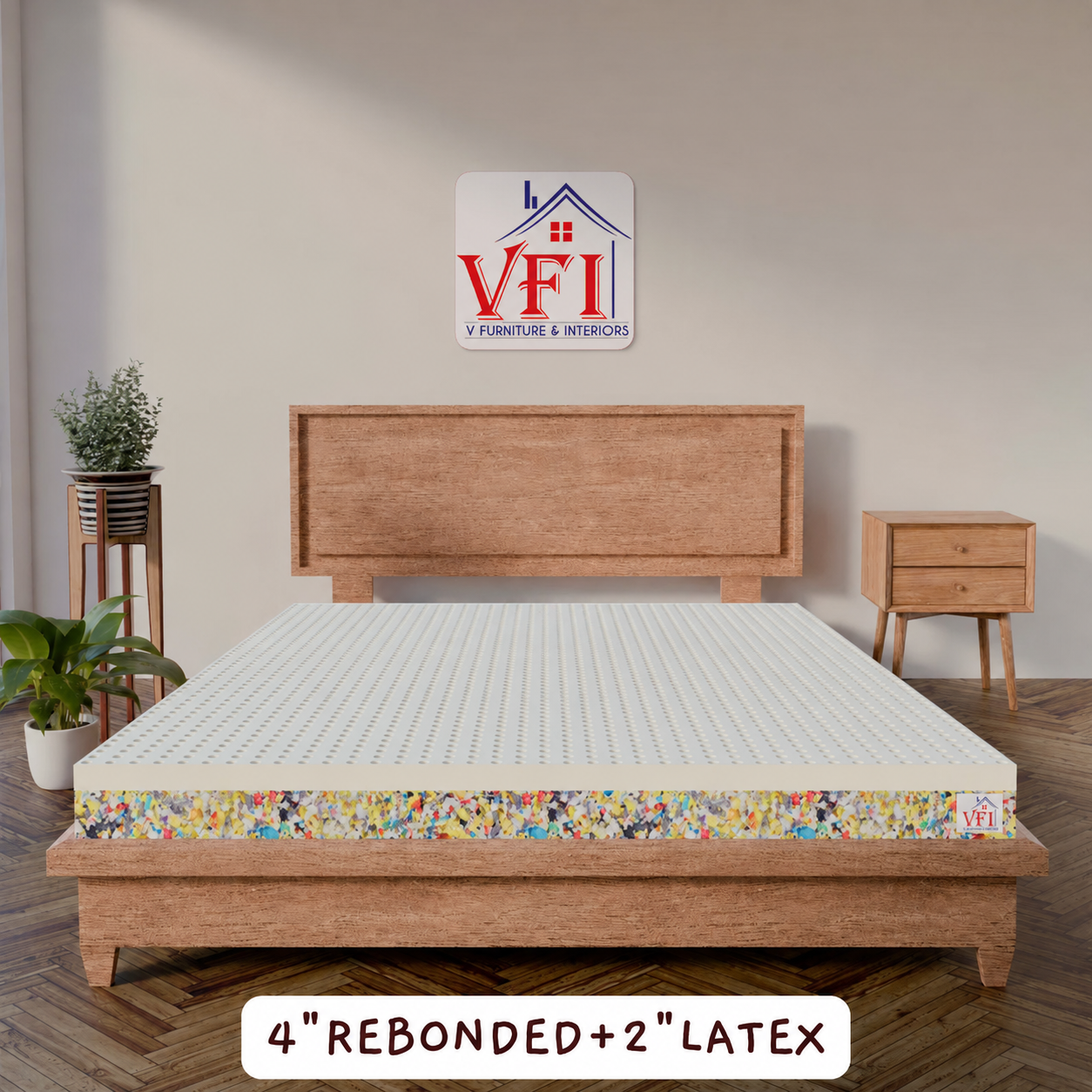 VFI 4" Rebonded + 2" Latex Mattress - Image 2